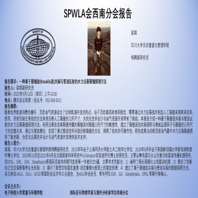 SPWLA西南分会报告-一种基于裂缝波(Krauklis波)共振与管波反射的水力压裂裂缝探测方法